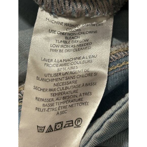 Free People We The Free In My Feelings Mid Rise Crop Boot Light Blue Large - Picture 9 of 11